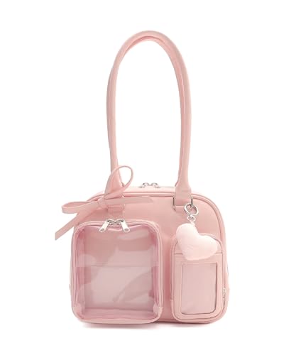 [ウィゴー] 痛バ きらふわ ぬい 痛 ボストンバッグ 痛バッグ 推し活 かわいい ライブ カバン レディース F ピンク