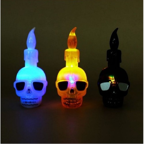 ハロウィーンスカルキャンドルランタンx 12個面白いおもちゃパーティー小道具団体ギフトイベントプロモーション