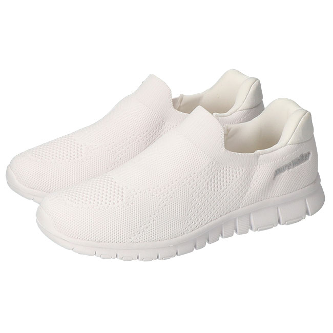 ピュアウォーカー スリッポン レディース BMZインソール 軽量 美脚 スニーカー 病院 ヘルパー オフィス PW-1502