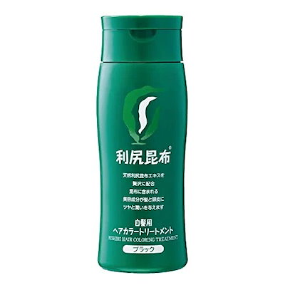 他サイト： 利尻昆布 ヘアカラートリートメント ブラック 白髪用 200gの商品画像