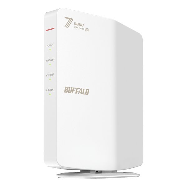 無線LAN親機 Wi-Fi 7 11be 対応デュアルバンドWi-Fiルーター 2882+688Mbps WH WSR3600BE4P/DWH