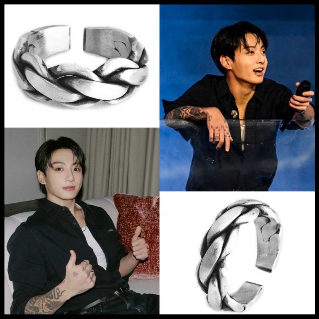 BTS ジョングク着用 【HARANG】 HR 230R RING リング HARANG 指輪 HR230R HR 230 R Braided Silver Ring シルバーリング 指輪