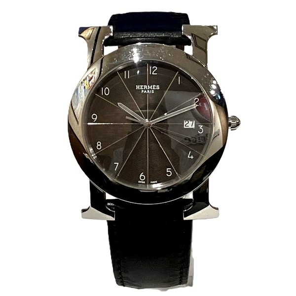 エルメス Hウォッチロンド HR1.710 クォーツ 時計 腕時計 メンズ