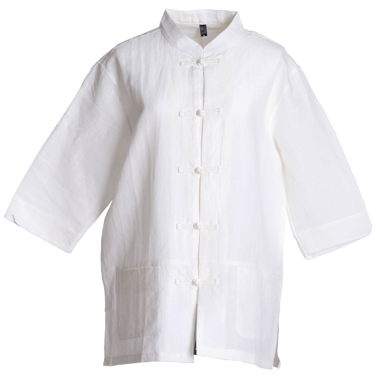 チャイナシャツ シャツ レディース メンズ 半袖 五分袖 シャツブラウス バンドカラーシャツ ブラウス トップス 羽織 大きいサイズ ゆったり 春 夏 個性 中華 チャイナ チャイナ風 カンフーシャツ