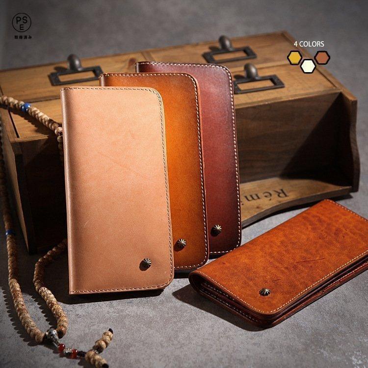 新品 多機能 栃木レザー 長財布 ヌメ革 本革 レザー メンズ 財布 大容量 ロングウォレット ラウンドファスナー 長財布 LLQB-0009 4,969円