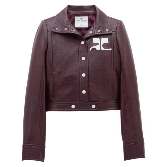 COURREGES Women Bikers Jacket PERCBL005VY 0014 4010 PURPLE