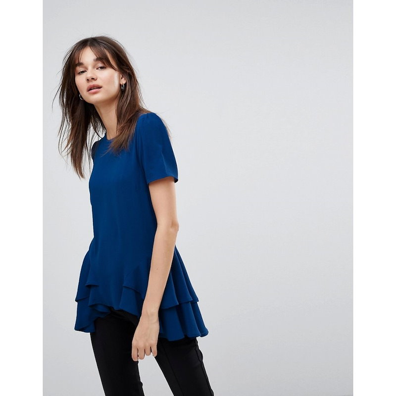 ワイ エー エス レディース トップス【Y.A.S Saisfuls Layered Top】Blue ワイ エー エス レディース トップス【Y.A.S Saisfuls Layered Top】Blue