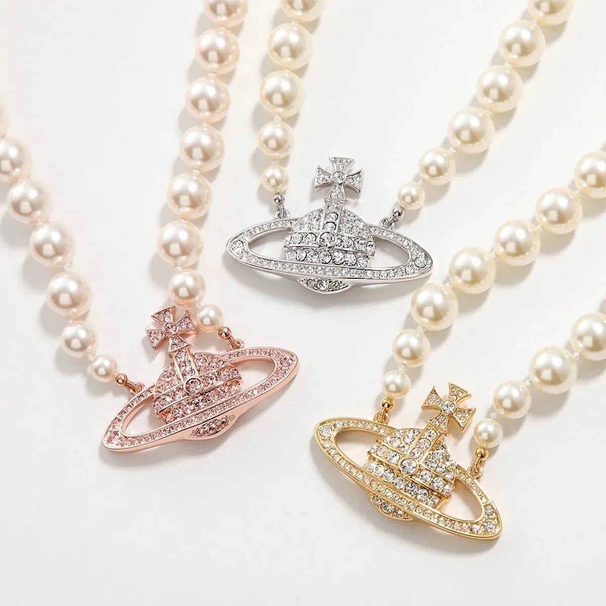 Vivienne Westwood ヴィヴィアンウエストウッド ネックレス ONE ROW PEARL BASRELIEF ワン ロウ パール バスレリーフ 63010106 【ts】