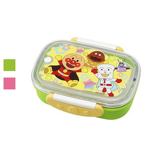 アンパンマン AN ロック式 おべんとう箱 360ml グリーン ピンク KK-314