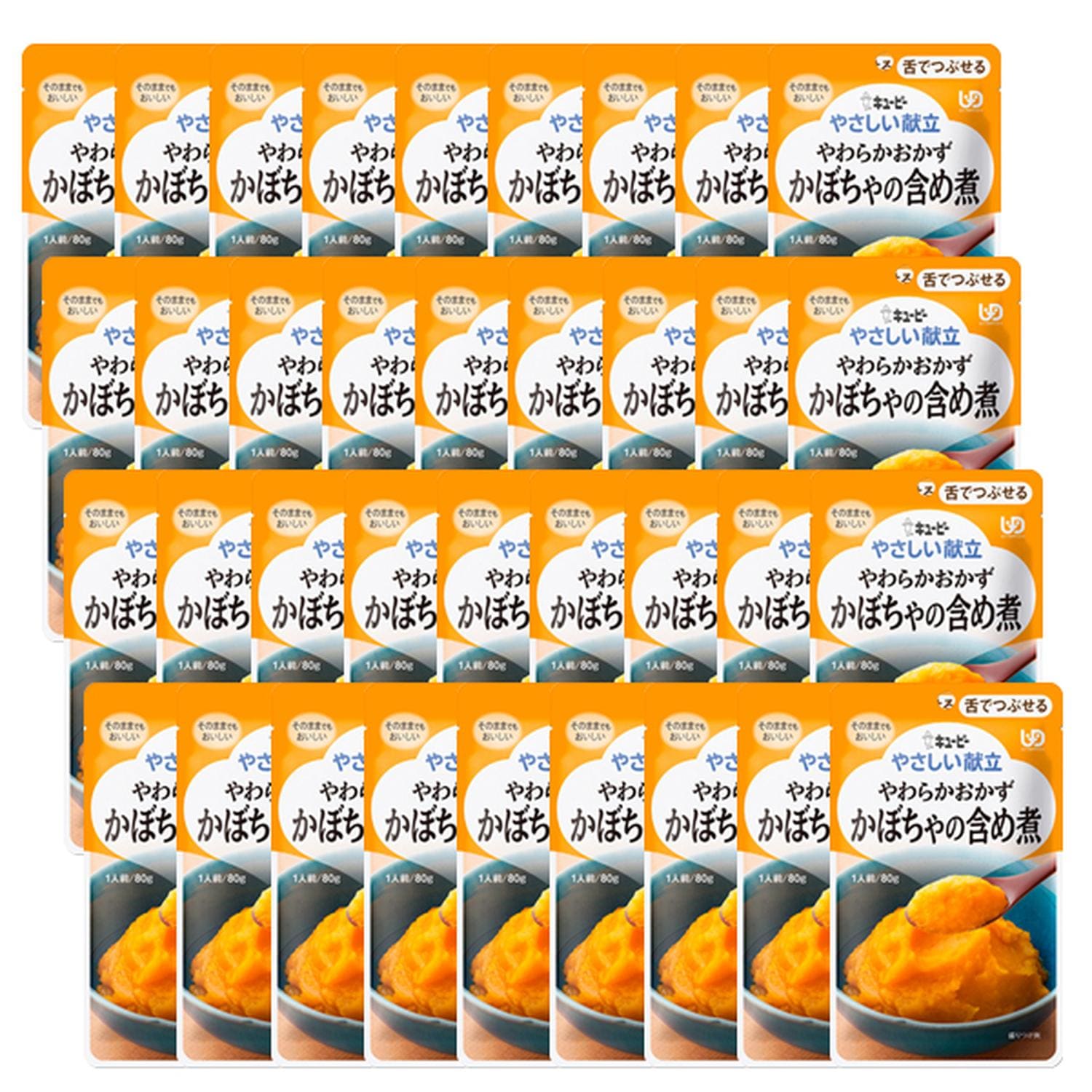 36個セット キユーピー Y3-1 やさしい献立 やわらかおかず かぼちゃの含め煮