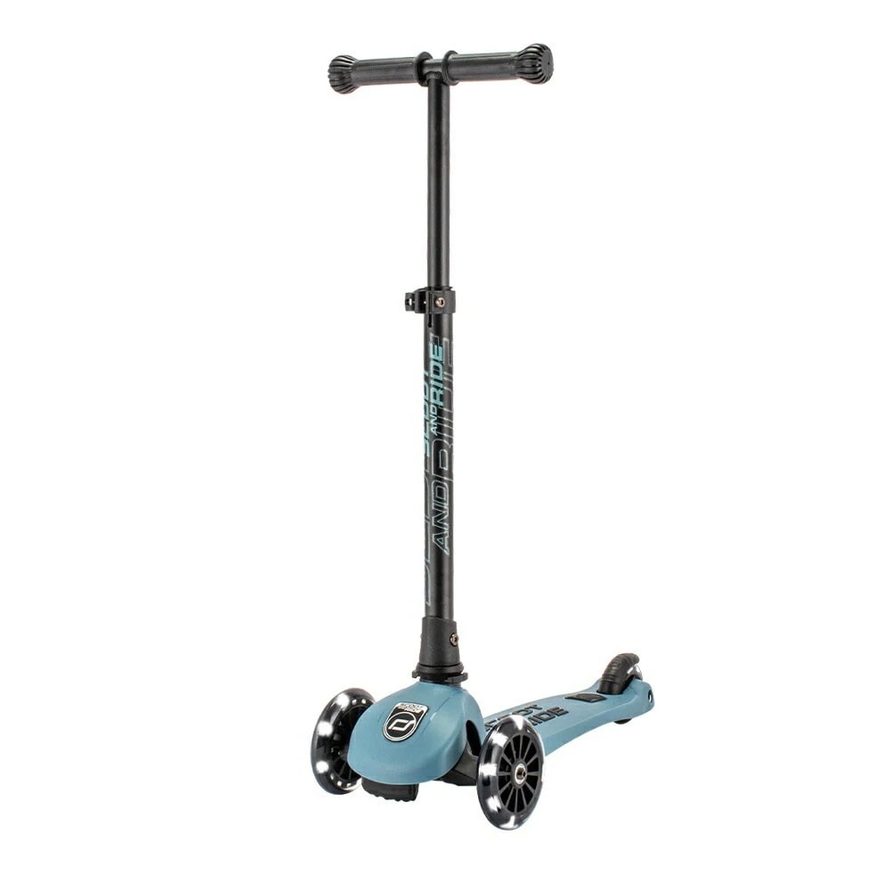 ハイウェイキック3 LED キックボード キックスクーター スクート＆ライド 9634 3輪 子供 男の子 女の子 走ると光る 折り畳み可能 キックスケーター キッズ おしゃれ かわいい 乗り物