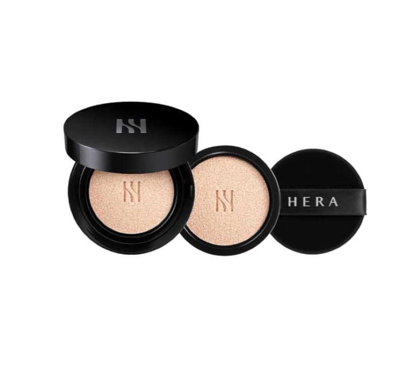 [NEW] ブラッククッションファンデーション 15g+リフィル 15g(デュオ) SPF34/PA++/トーンアップサンクッション/肌のトーンと整理/ピンクベージュ/ブラックピンクジェニpic