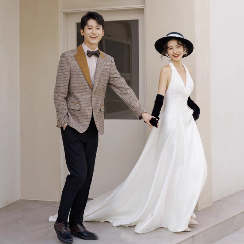 ウェディングドレス 白 花嫁 結婚式 ドレス パーティードレス 結婚式ドレス パーティードレス 安い エンパイア 花嫁 フォトウエディング ビーチフォト 前撮り 後撮り 披露宴 激安