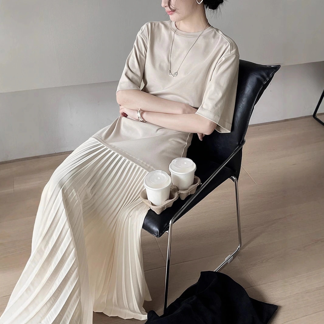 【急速出荷!】2025 新作 ワンピース 夏 半袖 長袖ワンピース ロングワンピース ロング シフォンワンピ ベアワンピ レースワンピ ドレス パーティードレス新しいフランスのニッチプリーツスカート裾