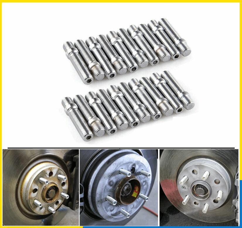 【20個セット】ホイールスタッド変換ボルト 50mm ドイツ車対応 アダプターボルト 車高調・ワイドトレッド用