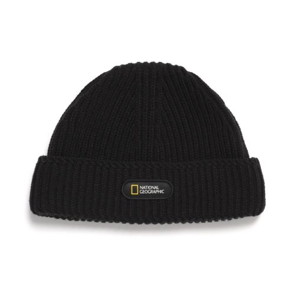ナショナルジオグラフィック (ナショナルジオグラフィック) N224AHA530 ショートニットビーニーブラック