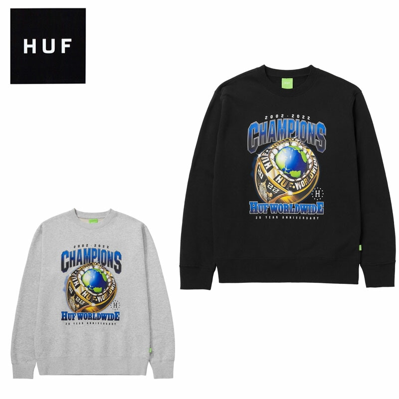 ハフ CHAMPIONS CREWNECK クルーネック スウェット/トップス/トレーナー/男性用/メンズ [AA]