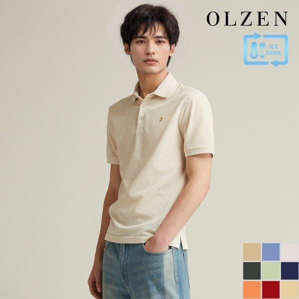 クールコットン ソリッド半袖カラーTシャツ（ZOD2TT1301）