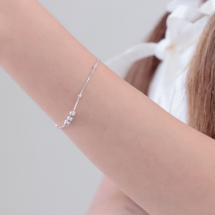 [925silver]アビゲール ブレスレット アンクレット(シルバー)韓国ジュエリー人気ブレスレッ 4,590円