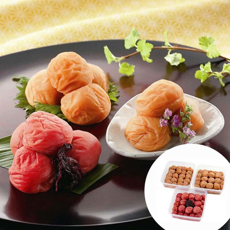 和歌山 紀州南高梅 梅干食べくらべ (昔風味 うす塩味 はちみつ風味) 各800g 離島は配送不可 2810054 お歳暮 お中元 お土産 ご進物 ギフト 贈り物に最適