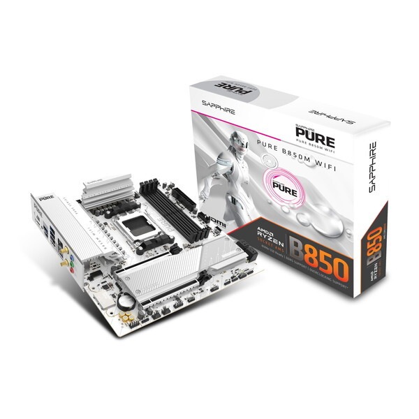 PURE-B850M/52123-02-40G ホワイト マザーボード メーカー直送