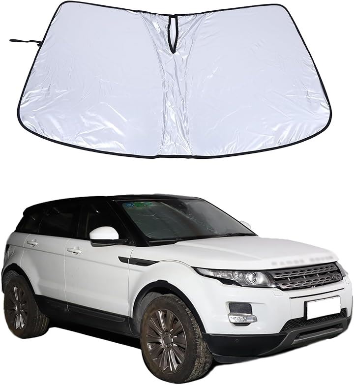 ランドローバー レンジローバー イヴォーク 2012～2018年に対応 フロントガラス サンシェード 車用 日よけ 遮光マジカルシェード カーシェード 遮光断熱(スチールワイヤータイプ)