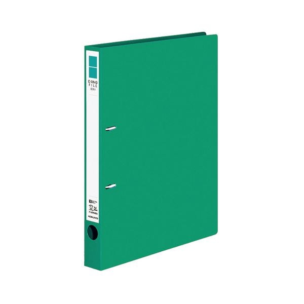 コクヨ Dリングファイル（ER）A4タテ 2穴 200枚収容 背幅34mm 緑 フ-UDR420G 1セット（10冊）