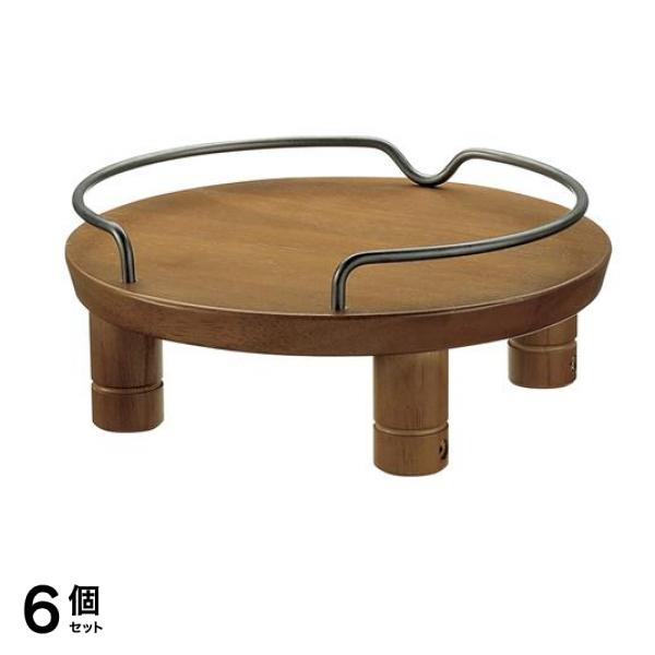 リッチェル ペット用木製テーブル シングル 超小型犬・小型犬用 1台入 (ブラウン) 6個セット