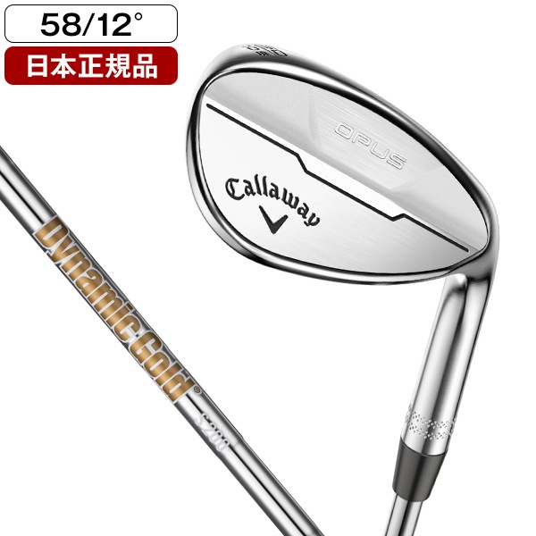 日本正規品 OPUS CHROME(オーパスクロム) ウェッジ2024年モデル Dynamic Gold S200 スチールシャフト 58-12 WG