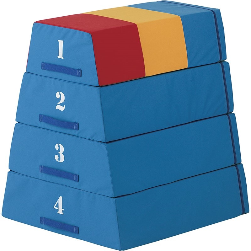 (代引き・個人宅・北海道・沖縄への配送不可)三和体育 ソフトトビバコV-4ベッ 学校機器 体育館備品 (s9259)