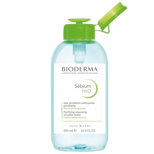 【正規品】ビオデルマ (Bioderma) セビウム エイチツーオー D（H2O）片手プッシュポンプ 500ｍL オイリー・混合肌用 クレンジン