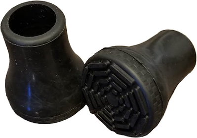 他サイト： 杖 ゴム 杖の替えゴム つえ 先ゴム 交換用 16mm ２個入り 耐摩耗( ブラック)の商品画像