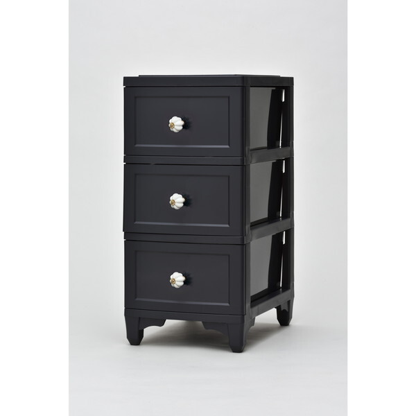 アイ・エル・シー DPC-03BK ブラック ドレスチェンジチェスト3段 メーカー直送