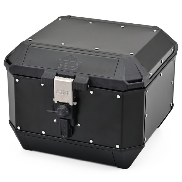 D60929 GIVI(ジビ) バイク用 リアボックス モノキー 45L アルミ製 オプション付き(インナーマット/バックレスト) MTB45BーADV ブラック 60929
