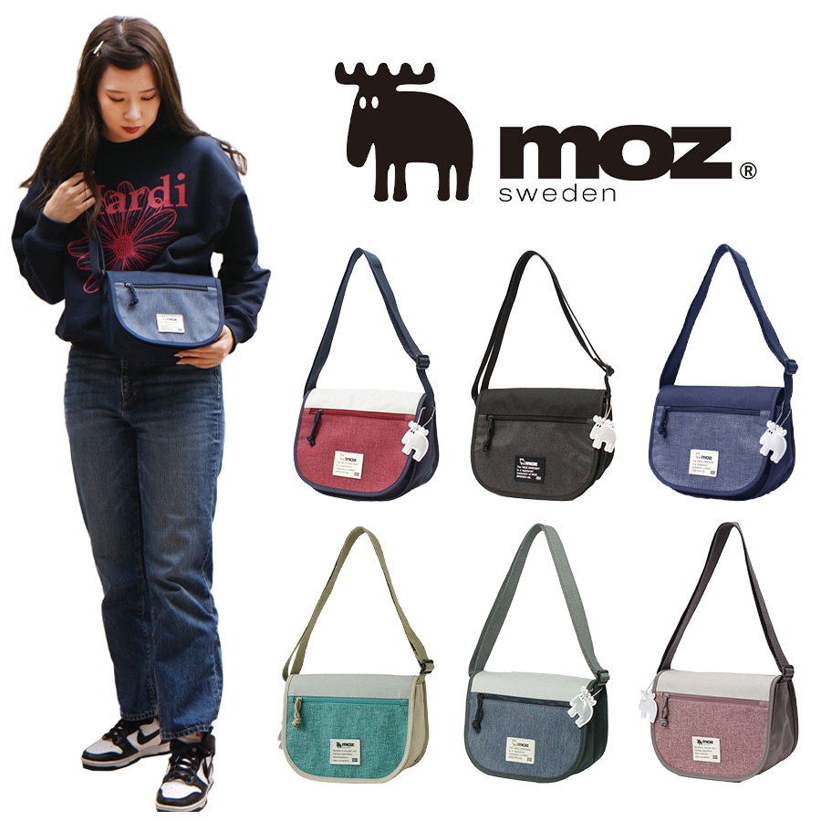 【レターパック配送】moz フラップミニショルダー ZZEI-24 女性 北欧 斜め掛け ッグ 軽量 撥水 A5 鞄 母の日 人気