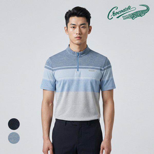 ヘンリーネック ジップ 半袖Tシャツ CDAACTS2411
