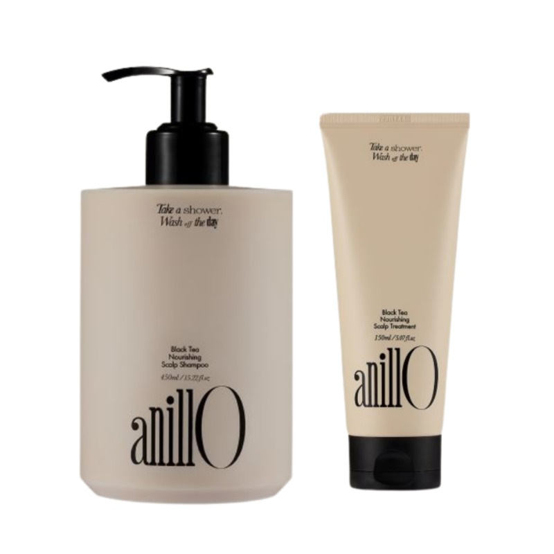 脱毛症ケアシャンプー/ブラックティーナリーシング2点セット(シャンプー450ml+頭皮トリートメント150ml)