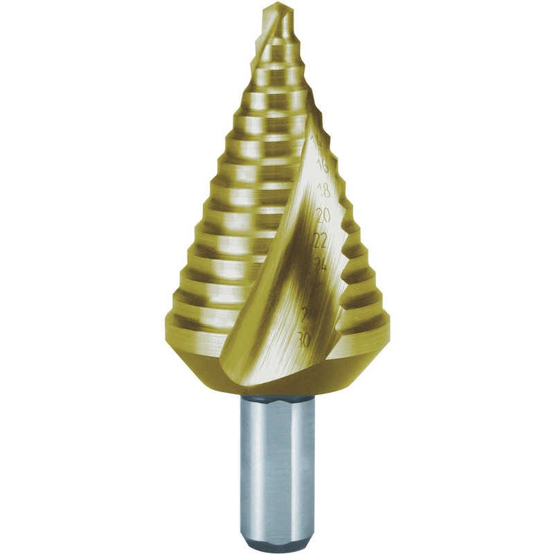 RUKO社　2枚刃 スパイラルステップドリル 30mm 短尺 チタン　101063T 14,340円