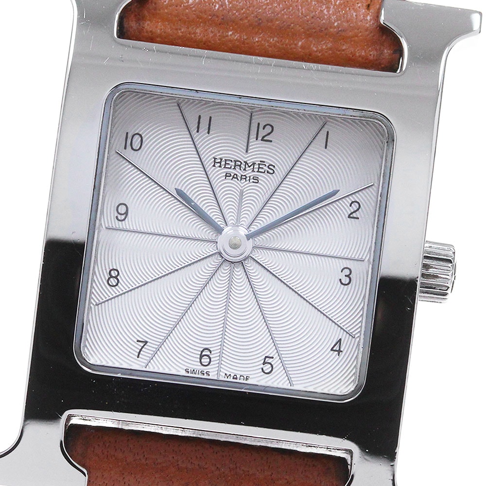 エルメス HERMES HH1.210 Hウォッチ クォーツ レディース 内箱・保証書付き_832769【中古】