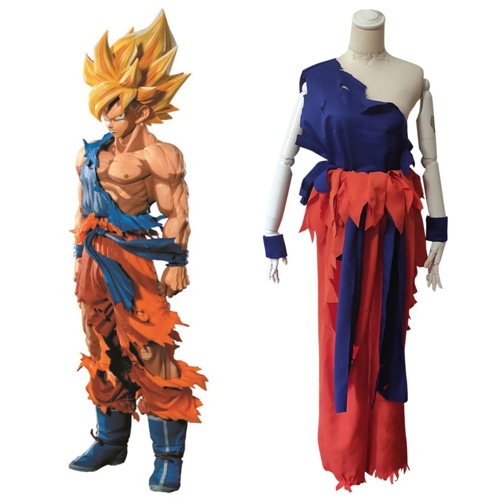 ドラゴンボール，ドラゴンボール，クリスマスパーティー用のカスタムコスプレスーツ,ハロウィーンのユニフォーム