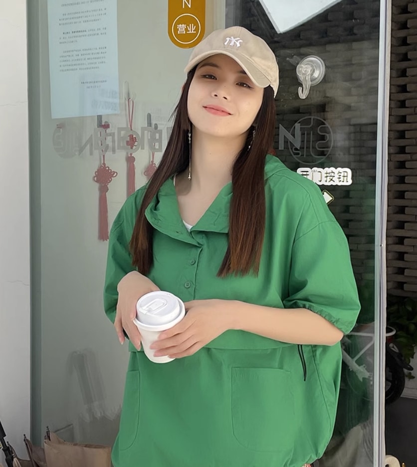 トップス デート モテアイテム ウィンドウブレーカー パーカー 七分袖 ナイロン 大人可愛い きれいめ 上品 おしゃれ かっこいい 大人可愛い ラブリー キュート ガーリー クール モード系 セクシー