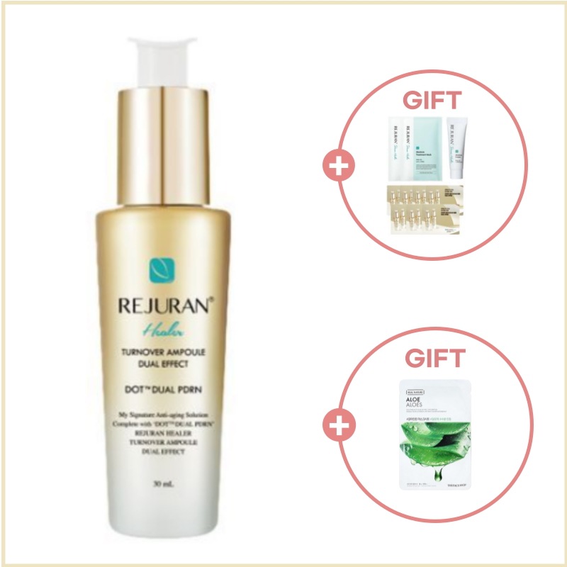 ターンオーバー アンプル デュアル エフェクト 30ml (+ターンオーバー アンプル 1ml*7 + ダーマヒーラー クリーム 10g + ダーマヒーラーマスク 23ml*2)