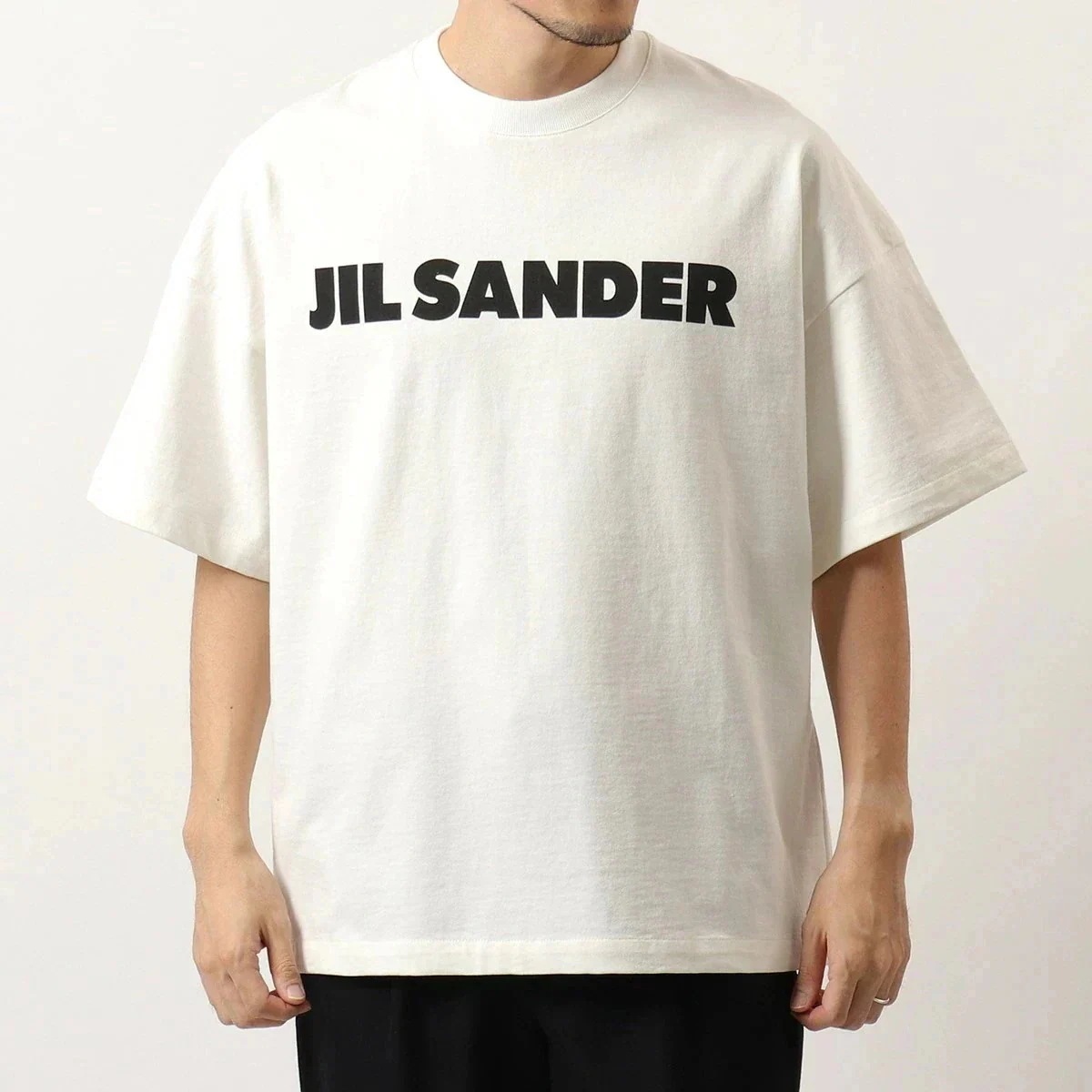 JIL SANDER ジルサンダー 半袖 Tシャツ J21GC0001 J45148 メンズ クルーネック オーバーサイズ カットソー ロゴT 102
