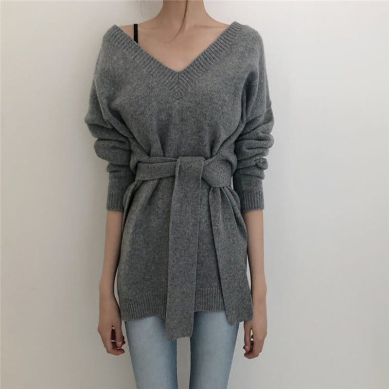 トップス デート セーター 袖あり 長袖 Vネック 襟付き フレア セミフレア スリム タイト 細身 ストレート スマート かわいい 大人可愛い きれいめ シンプル カジュアル 大人 上品 おしゃれ