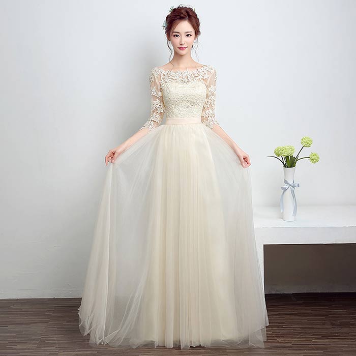 パーティードレス 結婚式ドレス 編み上げ ロングドレス かわいい 花レース 結婚式 ワンピース ロング丈 ピアノ 発表会 演奏会 二次会 2次会 お呼ばれ レディース 大人 20代 30代 40代 5