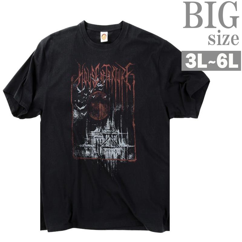 プリントTシャツ 新日本プロレス 大きいサイズ メンズ クルーネック ビッグサイズ BIG C061022-04