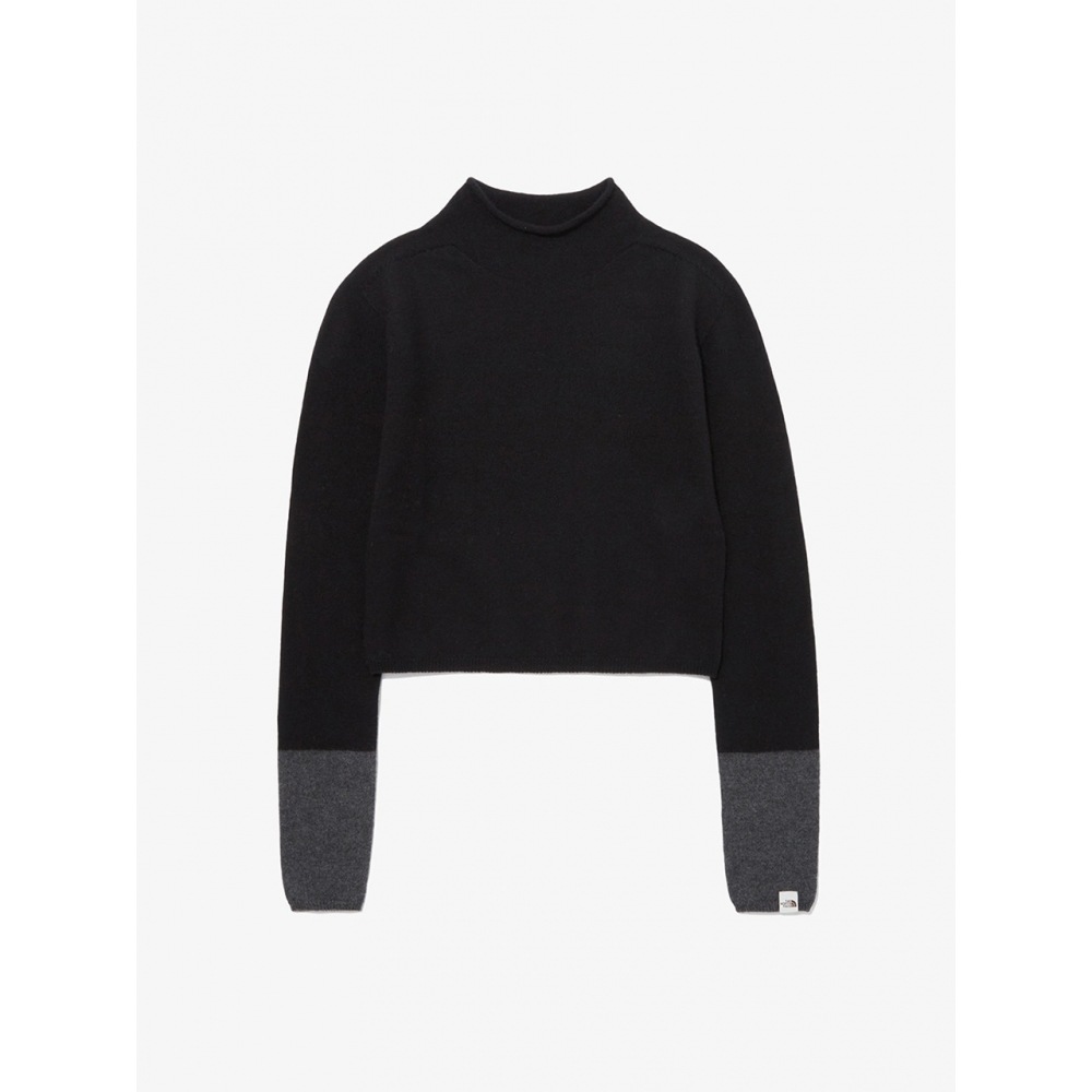 THE NORTH FACE NT7AP80Kホワイトラベル女性メリノウールタートルネックセーター