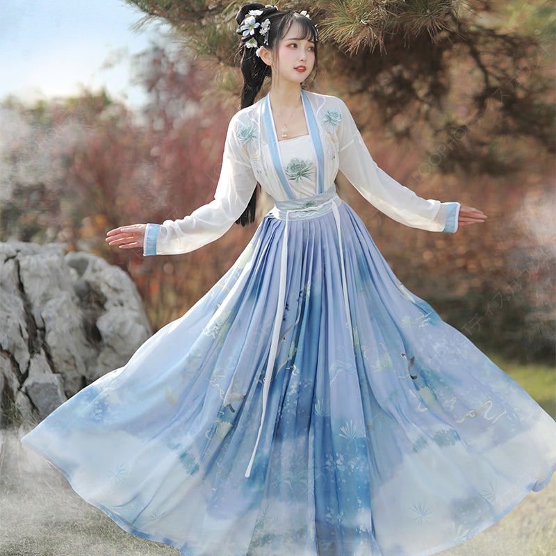 唐装漢服 古典美人服 華流ステージ衣装 古代宮廷風衣装 学園祭パーティーダンス衣装 中華ドレス 写真撮影ドレス 演出服-17