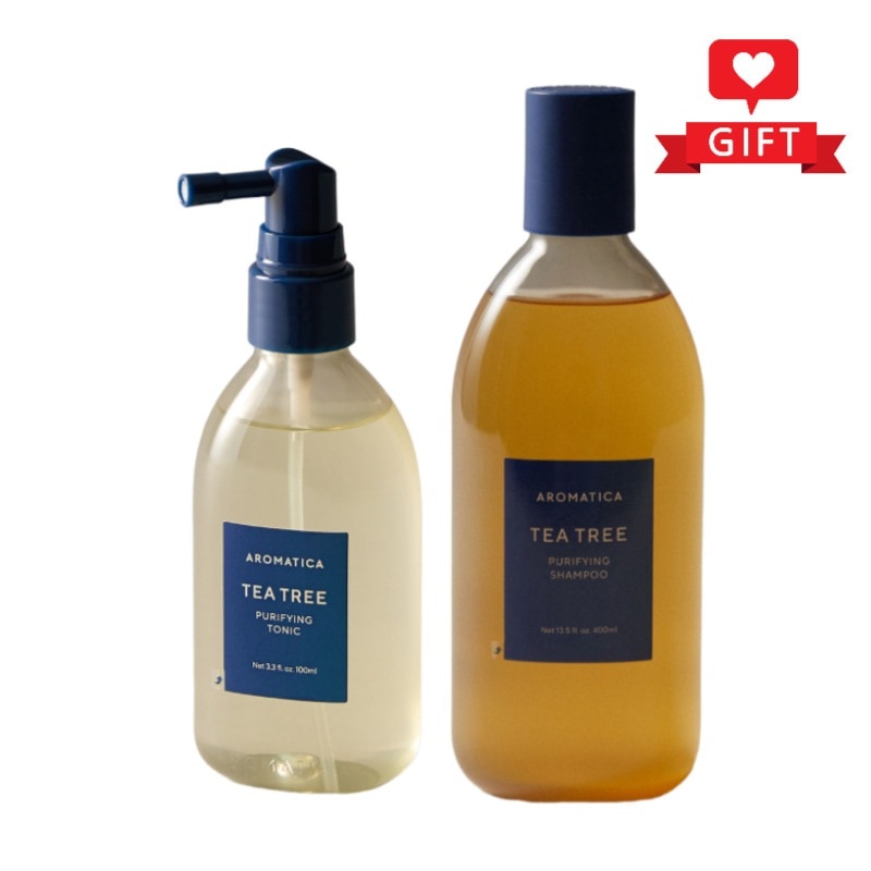 ティーツリー ピュリファイング ヘアケア 2種セット／頭皮ケア/清涼感/夏用トニック