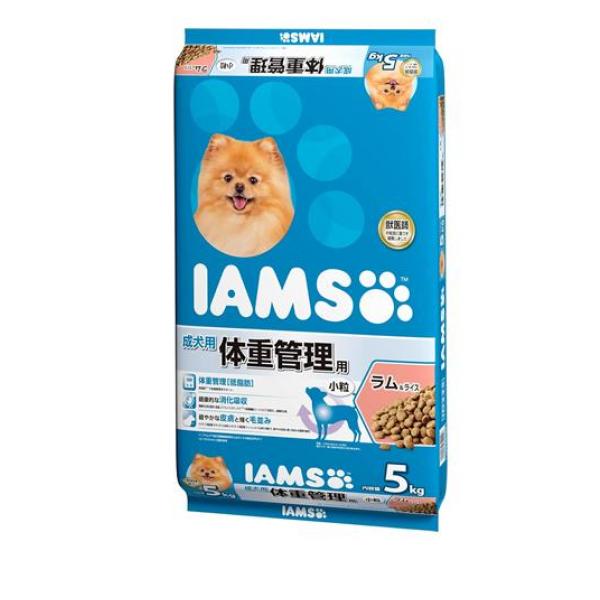 (IAMS) ドッグフード 成犬用 体重管理用 ラム&ライス 小粒 5kg